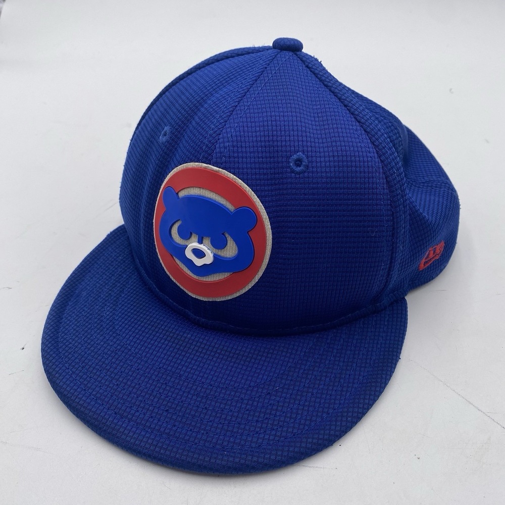 Chicago Cubs Hat New Era 59Fifty Fitted Size 6 5/8 Blue 3D‎ Logo Alternate